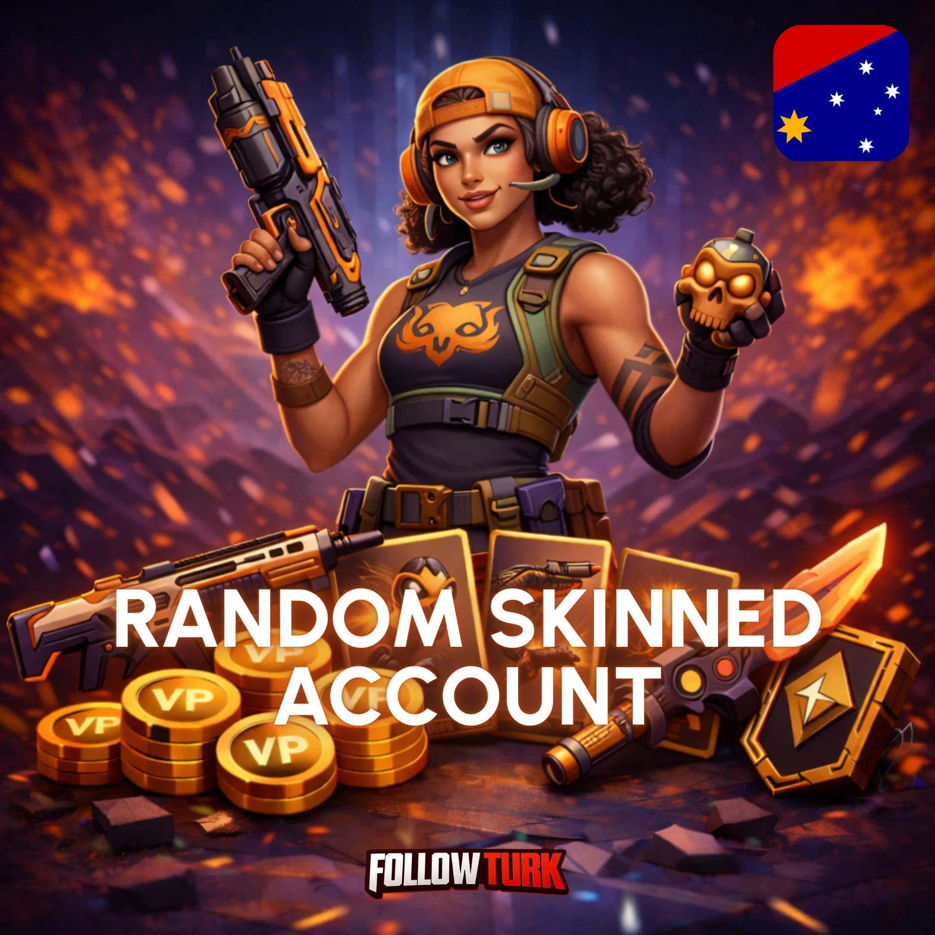 AP - Asia Pacific Random Skinned Account - Full Access