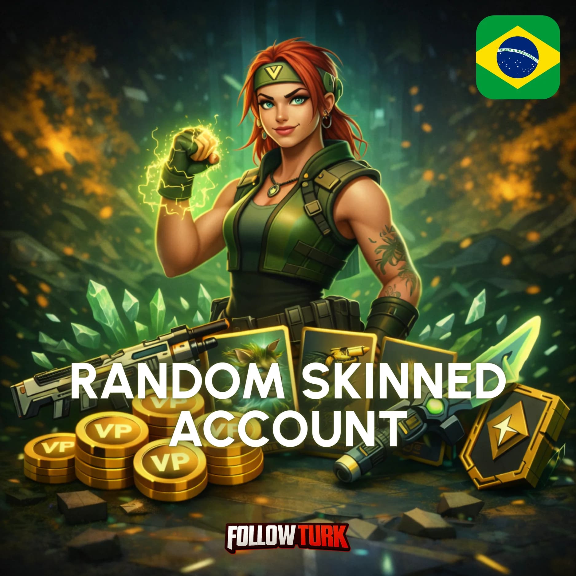 BR - Brazil Random Skinned Account - Full Access