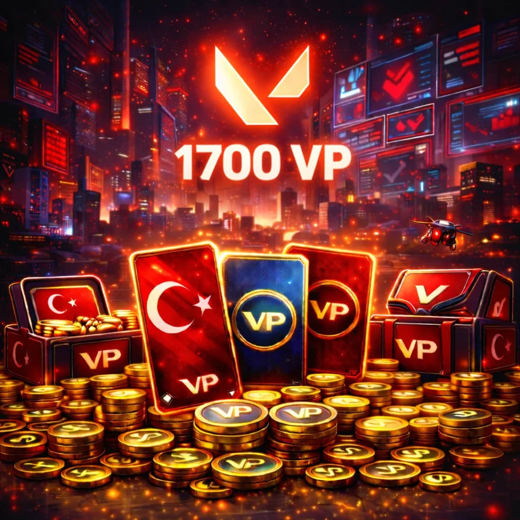 Turkey Valorant 1700 VP Top-Up
