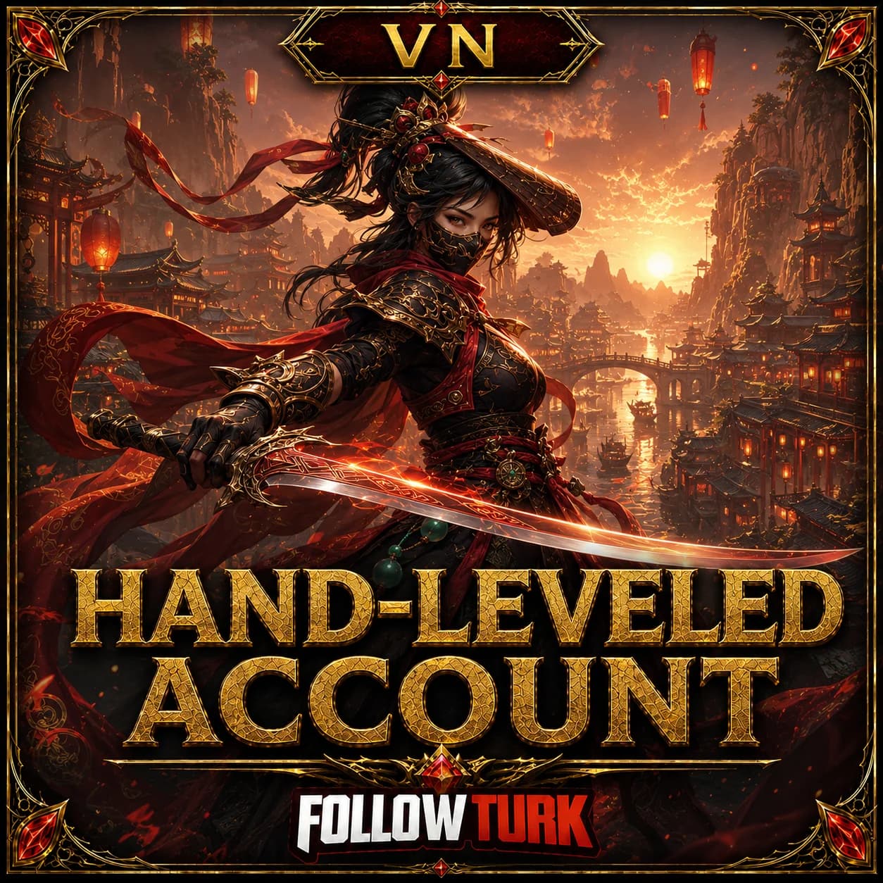VN Hand-Leveled Legend Account