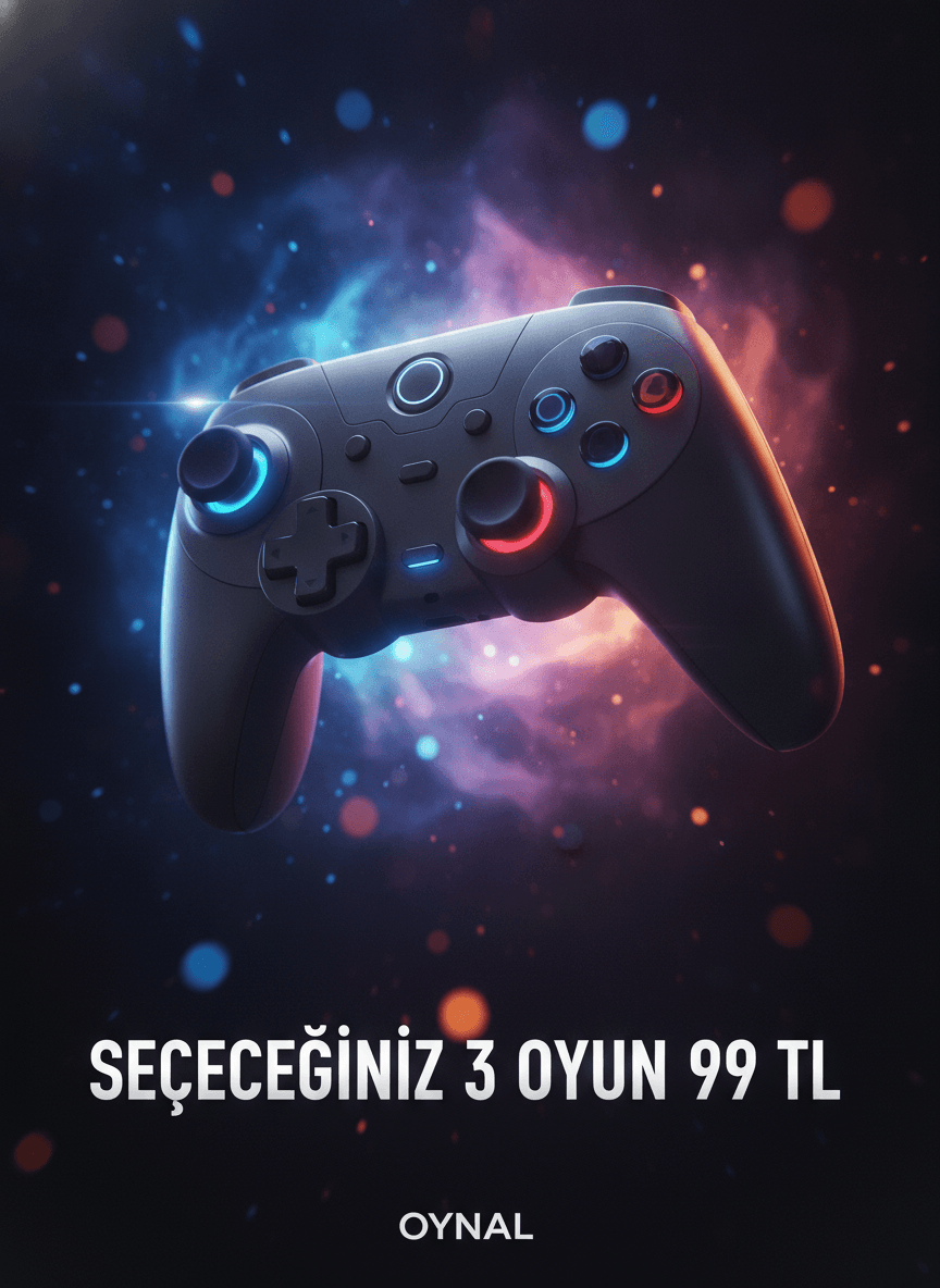 Seçeceğiniz 3 Oyun 99 TL