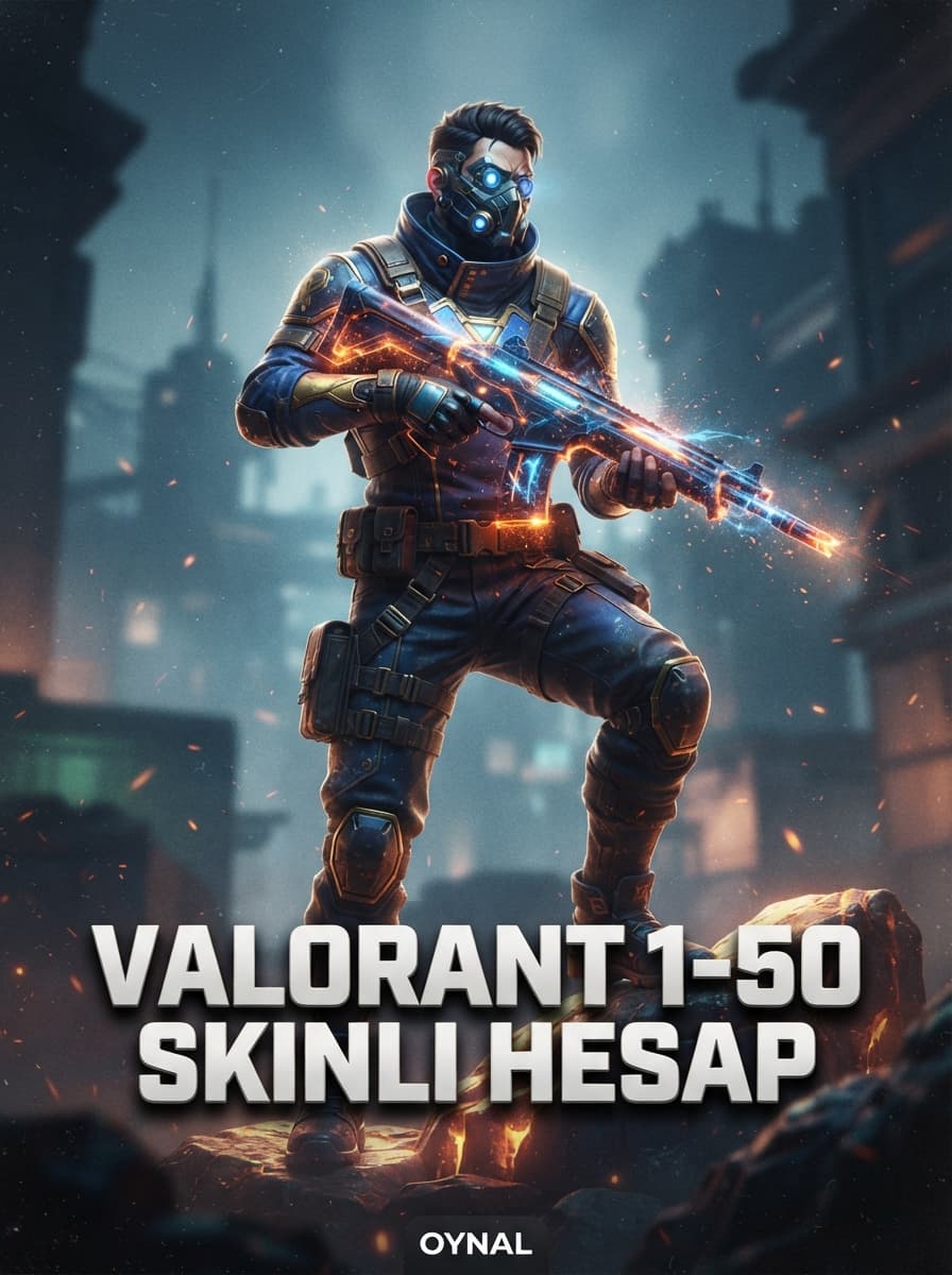 Valorant 1-50 Skinli Hesap
