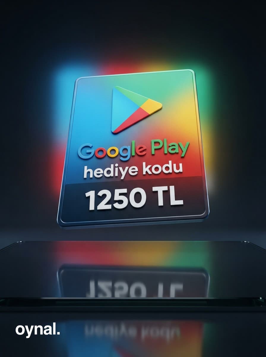 Google Play hediye kodu 1250 TL