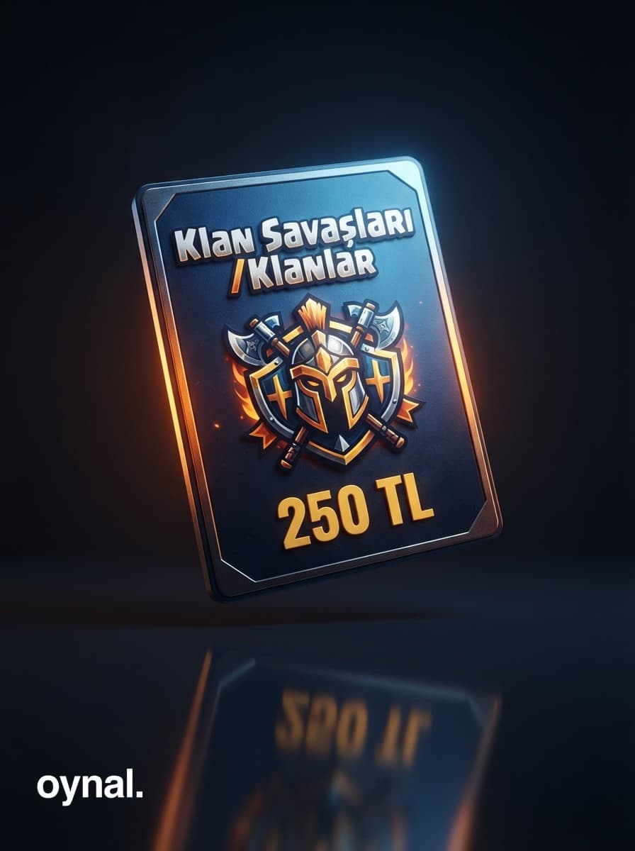 Klan Savaşları Google Play 250 TL Hediye Kartı