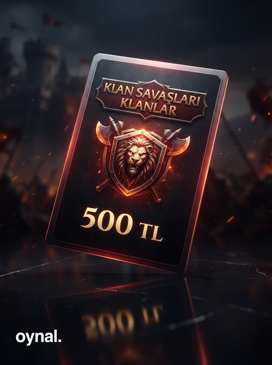 Klan Savaşları Google Play 500 TL Hediye Kartı