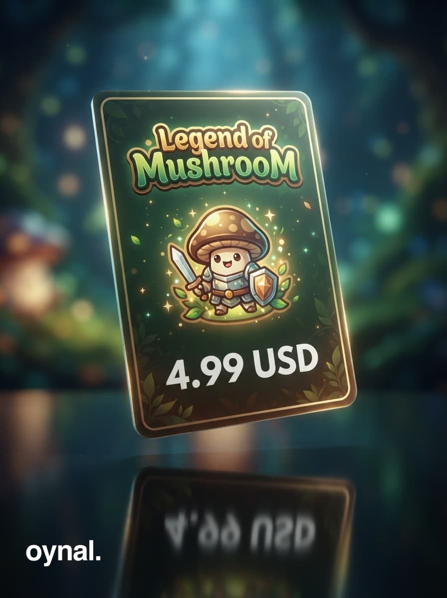 Legend of Mushroom 4.99 USD Gems + 100 Elmas